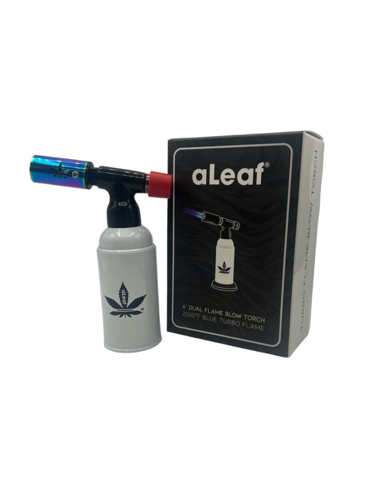 6" ALeaf Dual Flame Blow Torch 2500f blue turbo flame