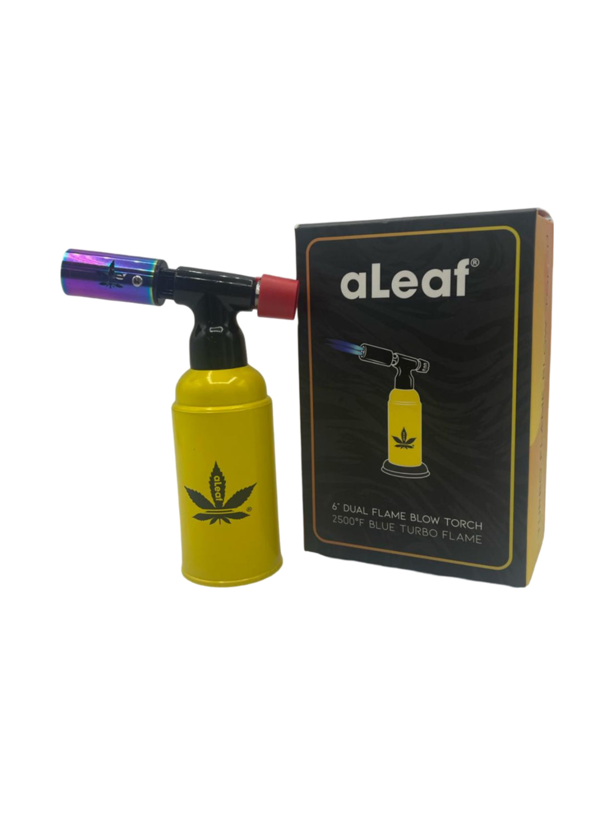 6" ALeaf Dual Flame Blow Torch 2500f blue turbo flame