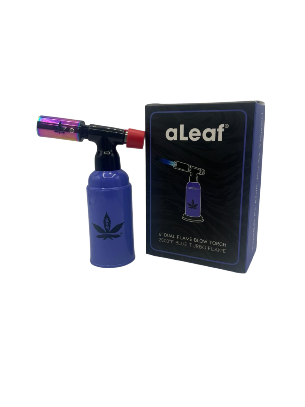 6" ALeaf Dual Flame Blow Torch 2500f blue turbo flame