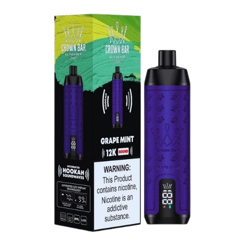 AlFakher_CrownBarSound_12000Puffs_GrapeMint