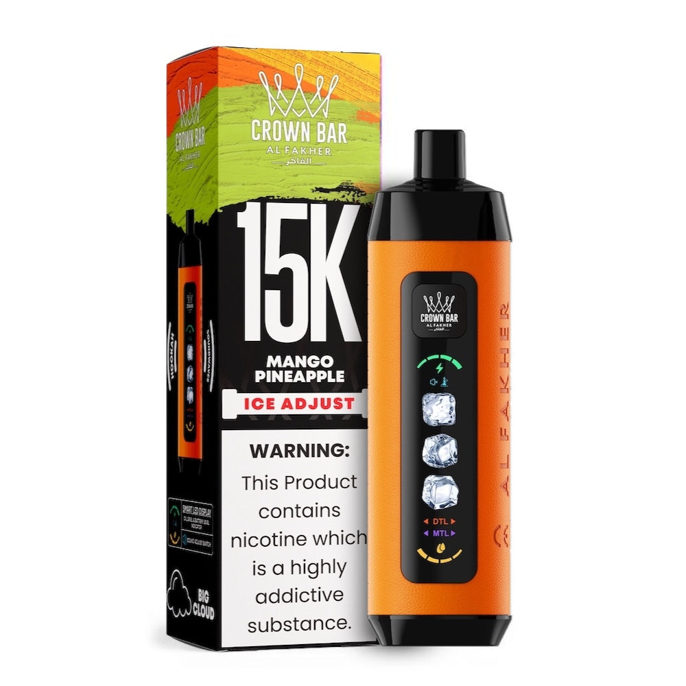 AlFakher_CrownBar_15KPuffs_MangoPineapple
