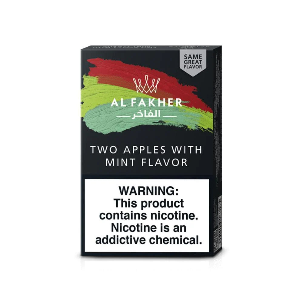 AlFakher_HookahTobacco_50G_TwoApplesWithMint