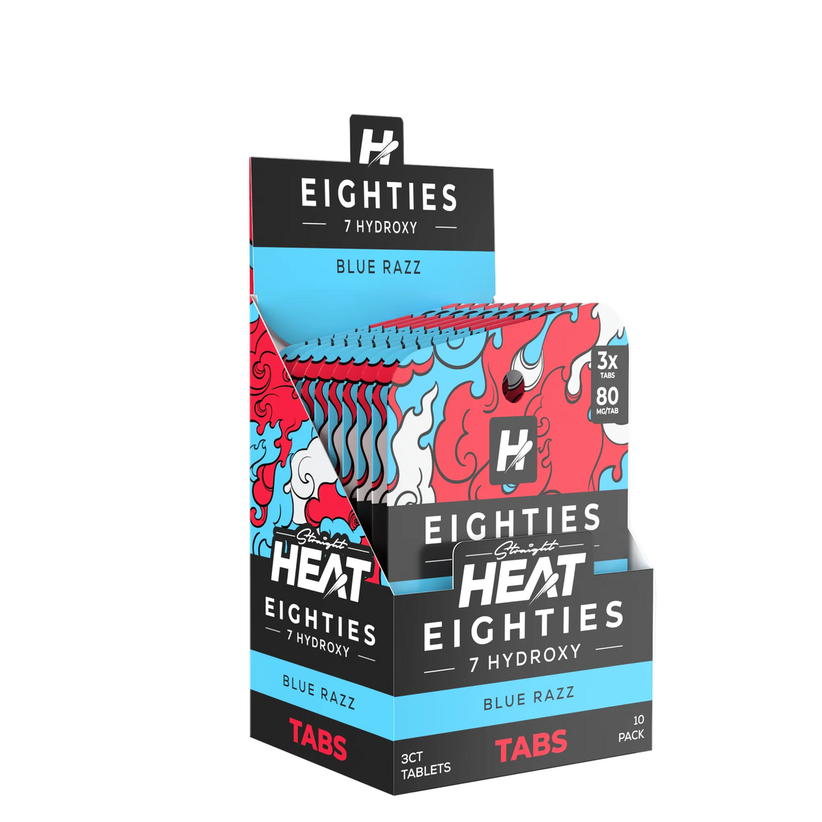 Straight Heat Eighties 7-Hydroxy | 3CT | 80MG | 10 Pack | Multiple