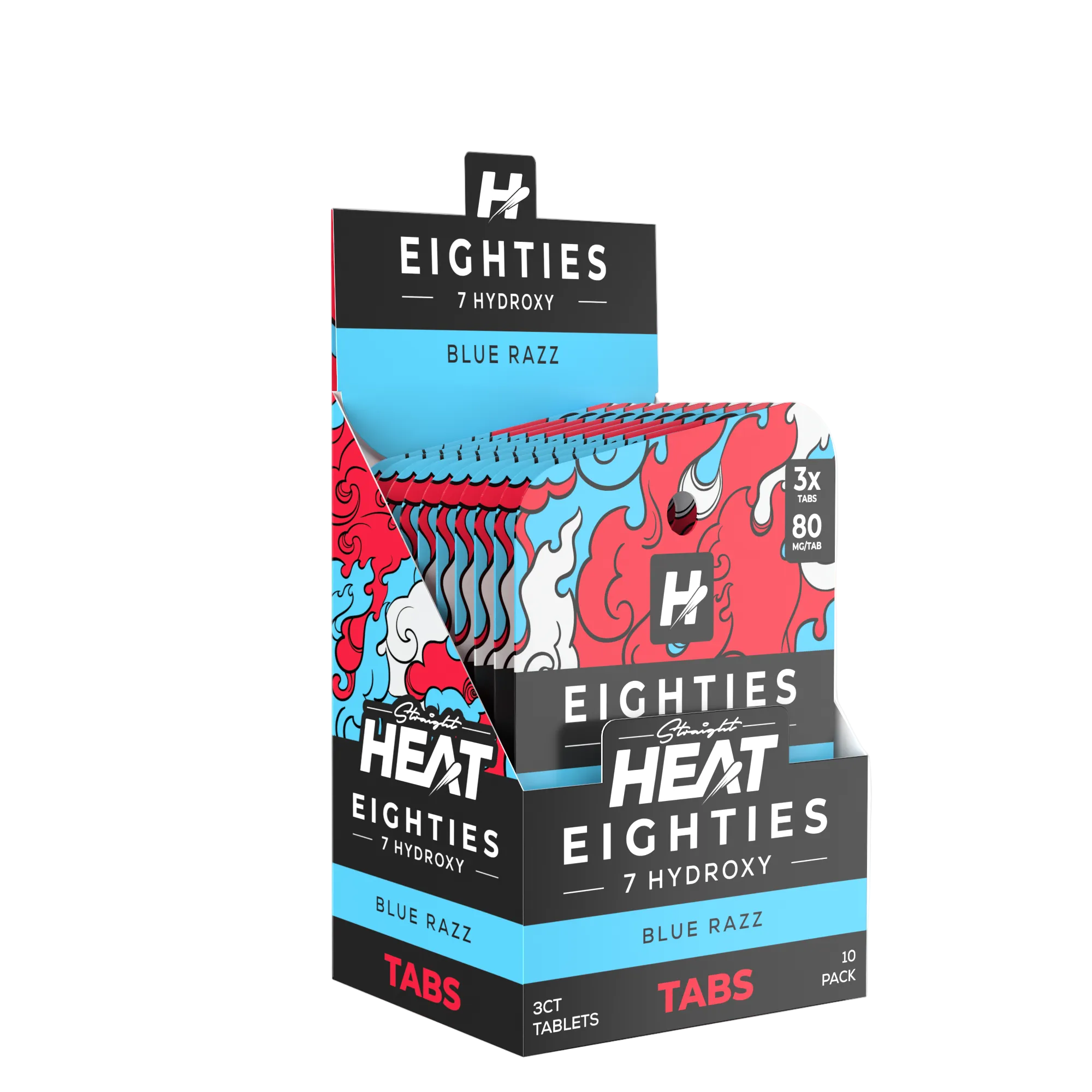 Straight Heat Eighties 7-Hydroxy | 3CT | 80MG | 10 Pack | Multiple