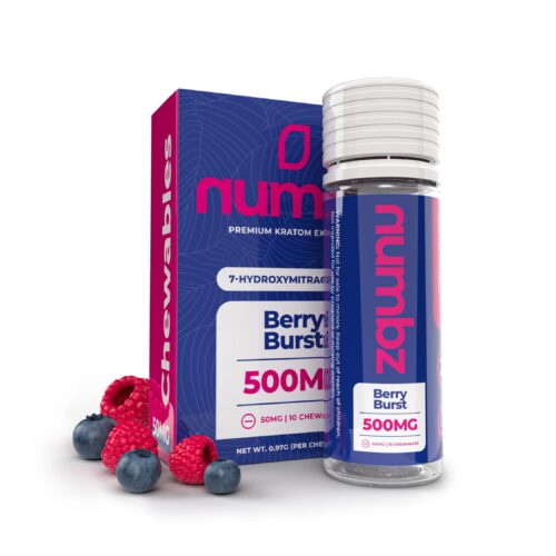 Numbz 7-OH Chewables 500MG (10 x 50MG) Multiple Flavors Wholesale