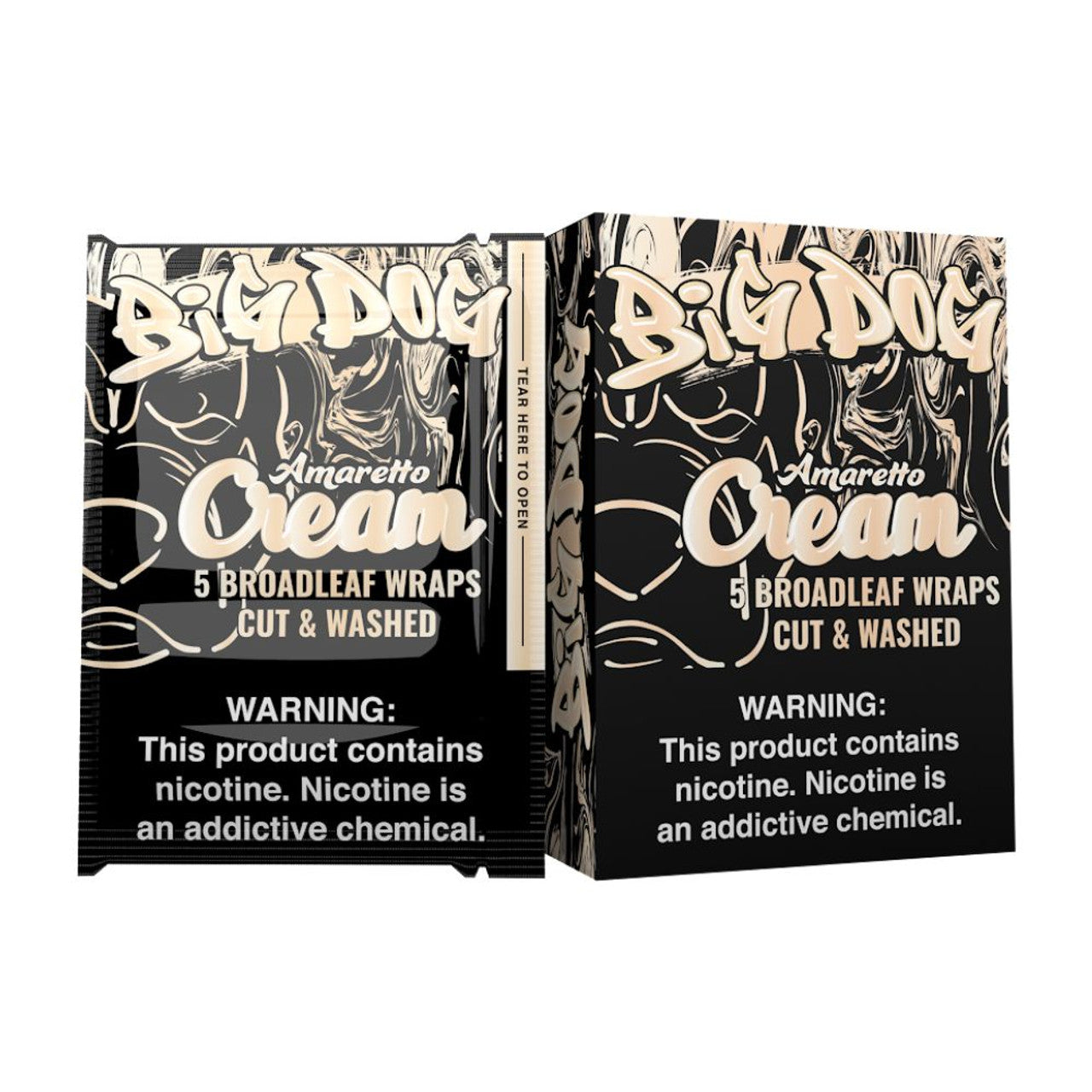 BigDog_5BroadLeafWraps_8Pack_AmarettoCream