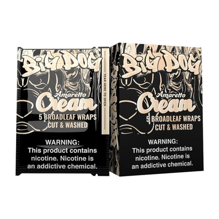 BigDog_5BroadLeafWraps_8Pack_AmarettoCream