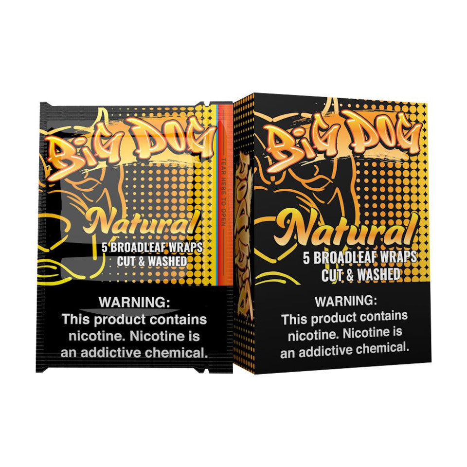 BigDog_5BroadLeafWraps_8Pack_Natural