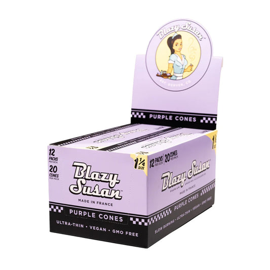 Blazy Susan Purple Cones | 12 Packs Per Box | 20 Cones Per Pack | 1 1/4 Size