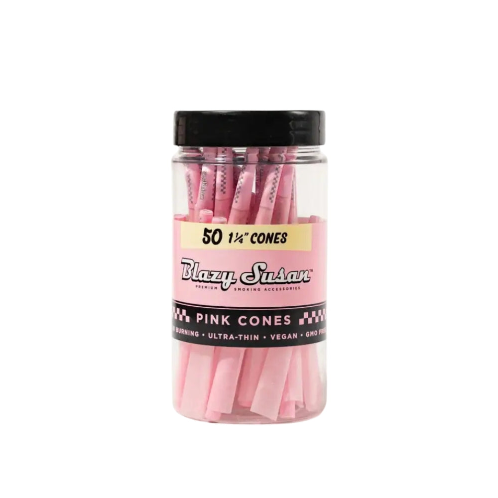 Blazy Susan Pink Cones Jar | 50CT | 1 1/4 Size