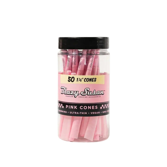 Blazy Susan Pink Cones Jar | 50CT | 1 1/4 Size