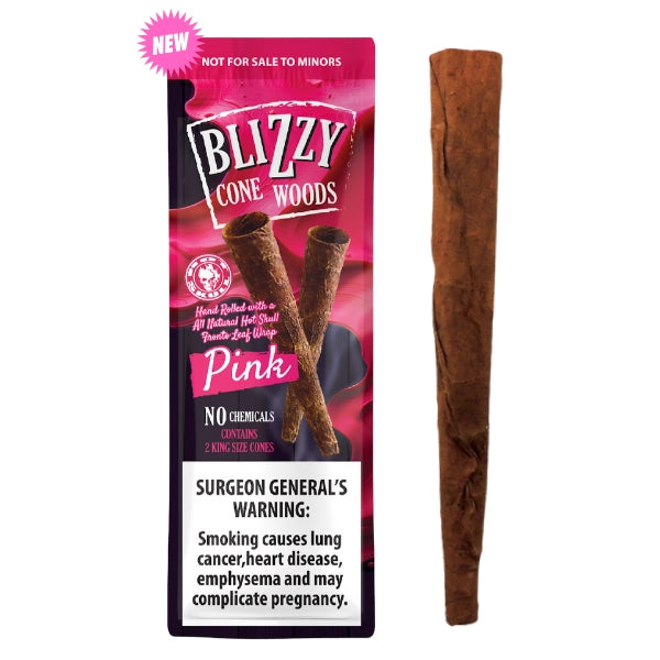 BlizzyConeWoods_2KingsizeCones_10Pack_Pink