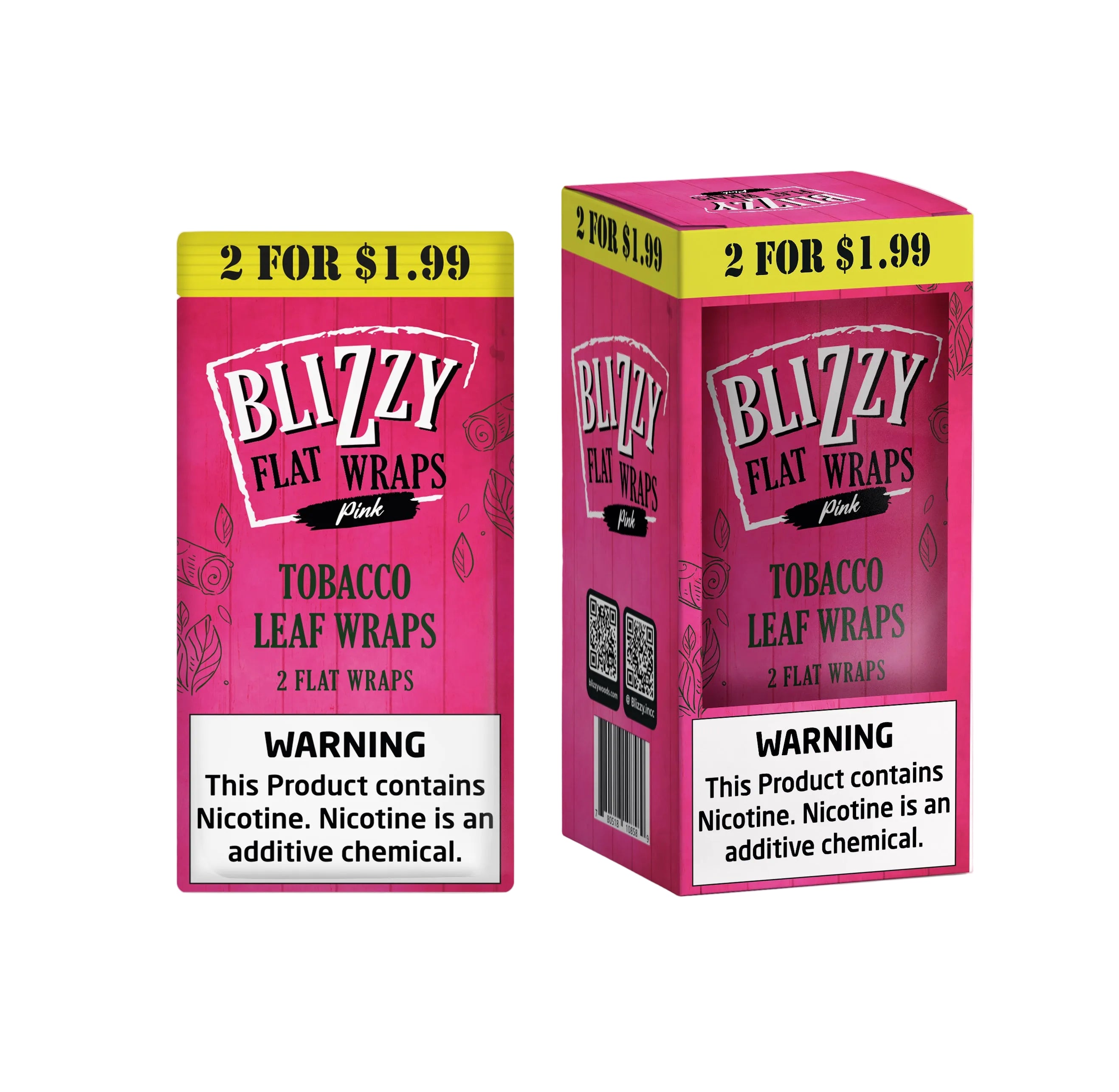 Blizzy Flat Wraps | Tobacco Leaf Wraps