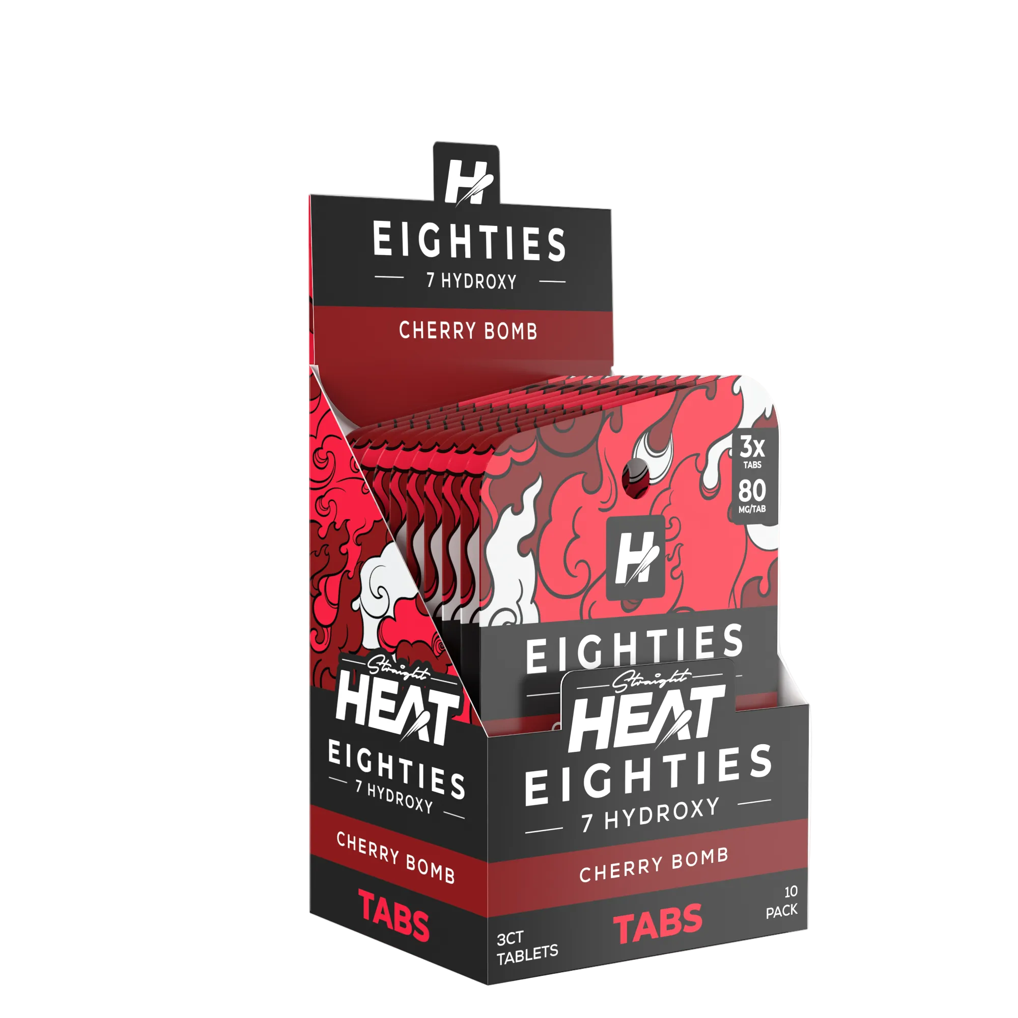 Straight Heat Eighties 7-Hydroxy | 3CT | 80MG | 10 Pack | Multiple