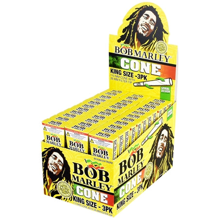 Bob Marley Cones | King Size | 33 Pack per Display
