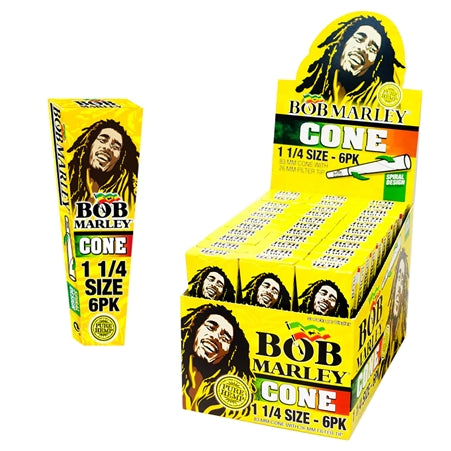 Bob Marley Cones | 1 1/4 | 33 Pack per Display