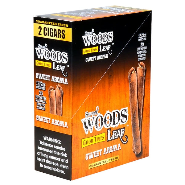 Good Times Sweet Woods Leaf | 2 Cigars | 15 Pouches
