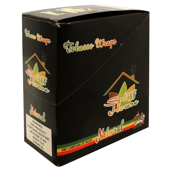 Spliff House Leaf | 1 Cigars | 25 Pouches | Natural