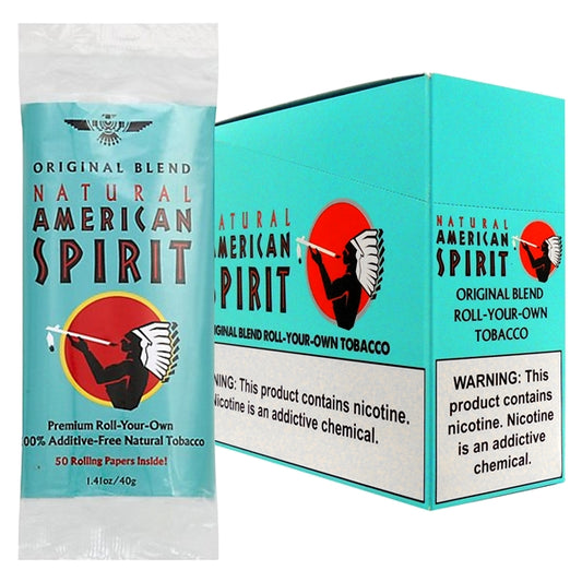 American Spirit Cigarette Tobacco | 1.41oz. x 6 Pouches | Natural Original Blend