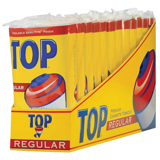 Top Premium Cigarette Tobacco | .6 oz. x 12 Pouches | Regular