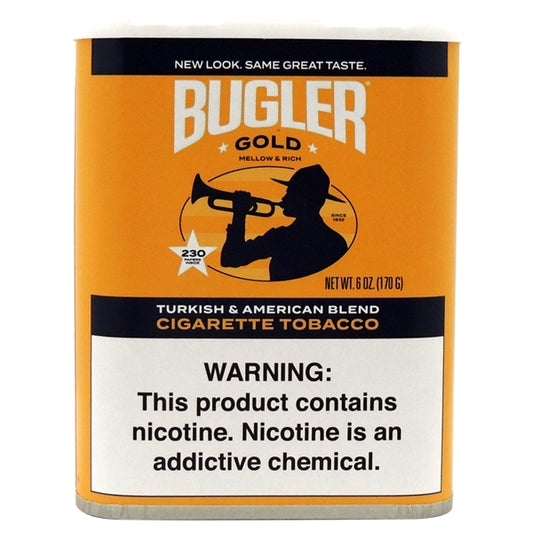 Bugler Cigarette Tobacco | 6oz. Can | Gold