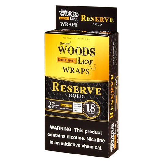 Good Times Sweet Woods Leaf Wraps | 2 Wraps | 20 Packs