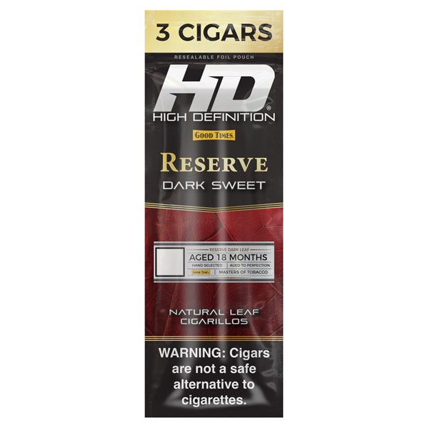 Good Times HD Reserve | 3 Cigarillos | 15 Pouches