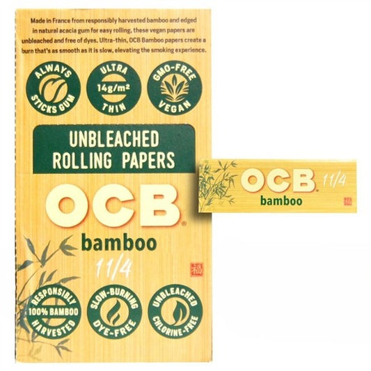 OCB 1 1/4 Bamboo Unbleached Rolling Papers