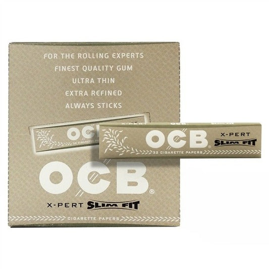 OCB X-Pert Slim Fit Rolling Paper | 40mm Size | 50 Booklet | 32 Papers per Booklet