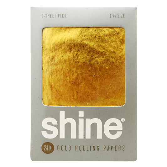 Shine | 24K Gold Rolling Papers | 2-sheet Pack (1 1/4)