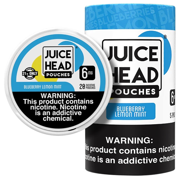 Juicy Head Nicotine Pouches | 5ct | 6mg-12mg | Blueberry Lemon Mint