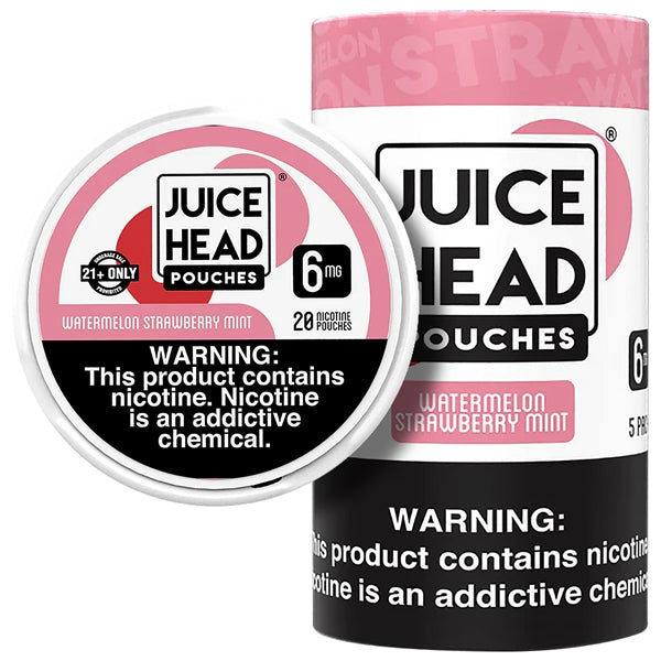 Juicy Head Nicotine Pouches | 5ct | 6mg-12mg | Watermelon Strawberry Mint