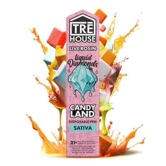 Tre House Liquid Diamonds | Live Rosin | Disposable Vape | 10 Pack | 2 Flavor Option