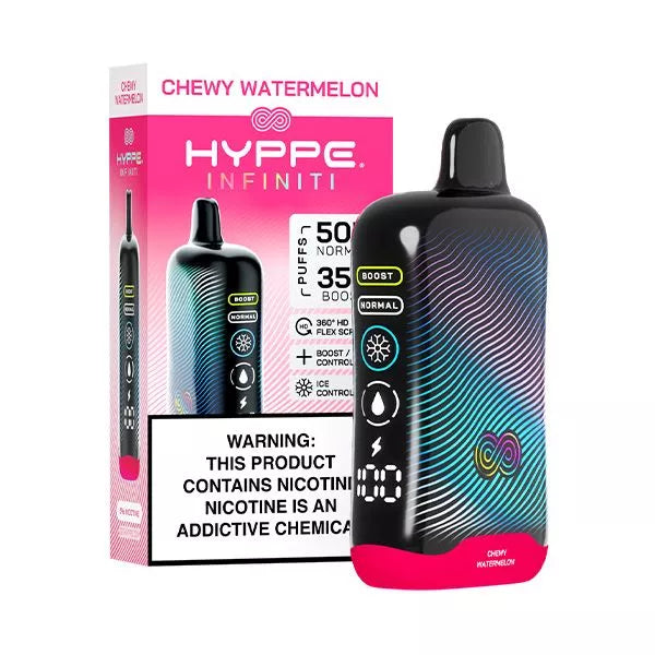 Hyppe Infiniti | 50K Puffs | 5% Nicotine | 5 Pack | Multiple Flavor Option