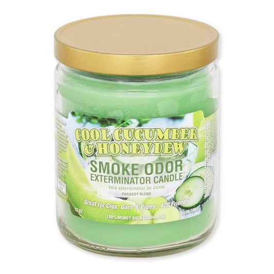 CoolCucumber&Honeydew_SmokeOdorExterminatorCandle_13oz