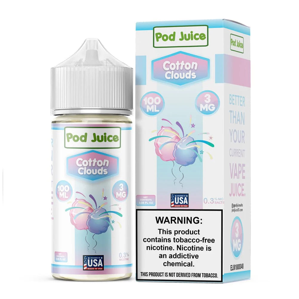 Pod Juice Nicotine E-Juice | 3-6MG | 100ML | Multiple Flavor Option