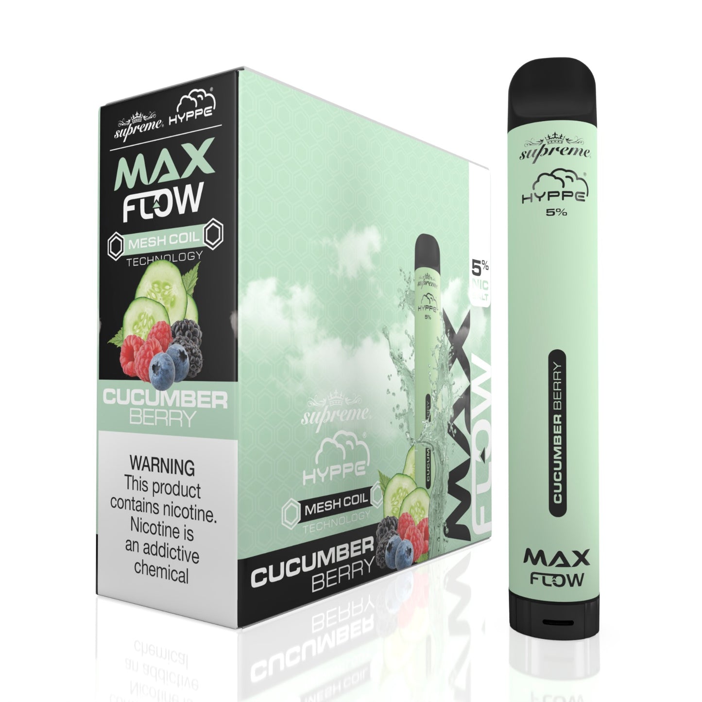 Hyppe Max Flow | 2000 Puffs | 10 Pack | Multiple Flavor Option