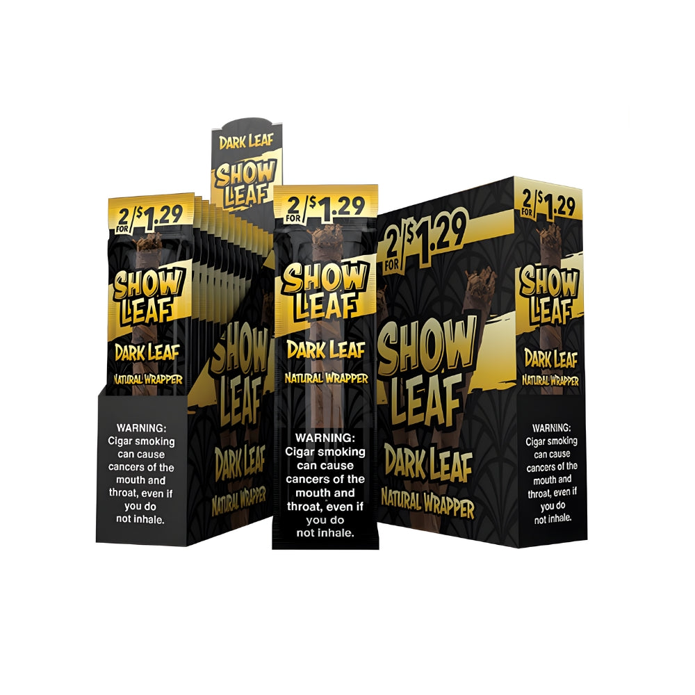 Show Leaf Natural Wrapper | 2 For $1.29 | 15CT | Multiple Flavor Option