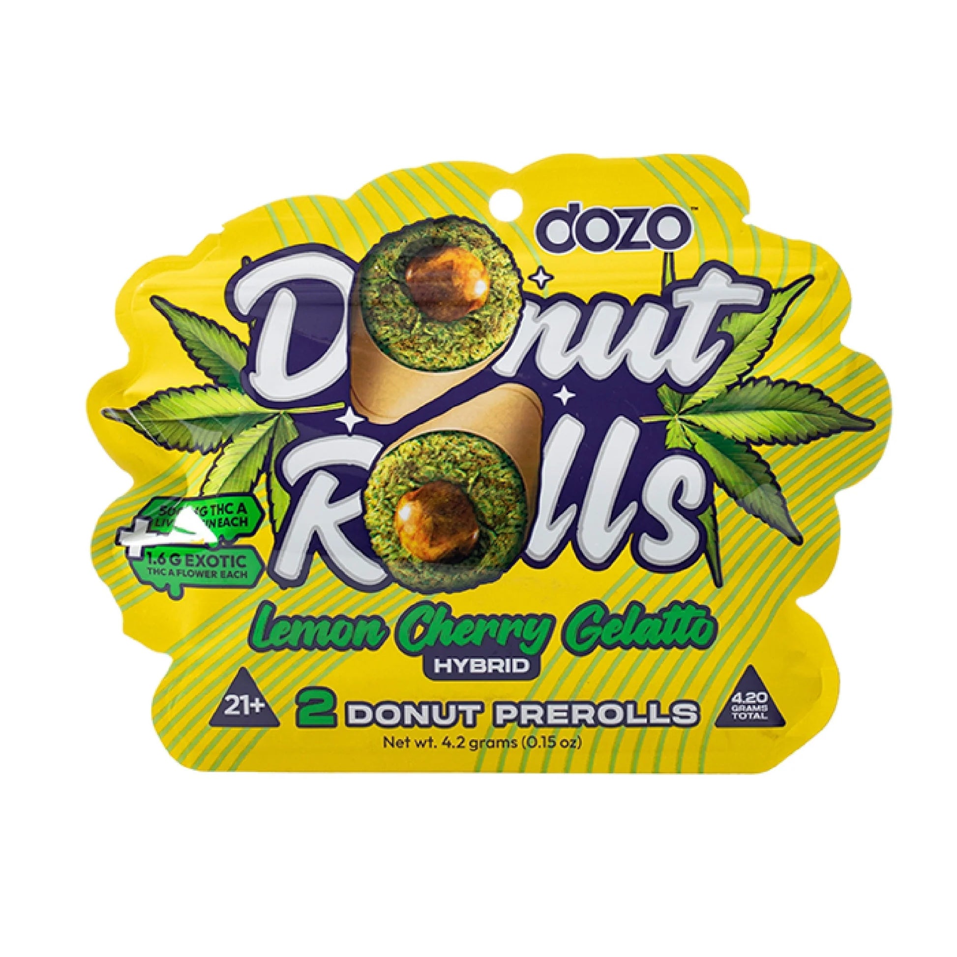 DozoDonutRolls_4.2Grams_2DonutPrerolls_LemonCherryGelato