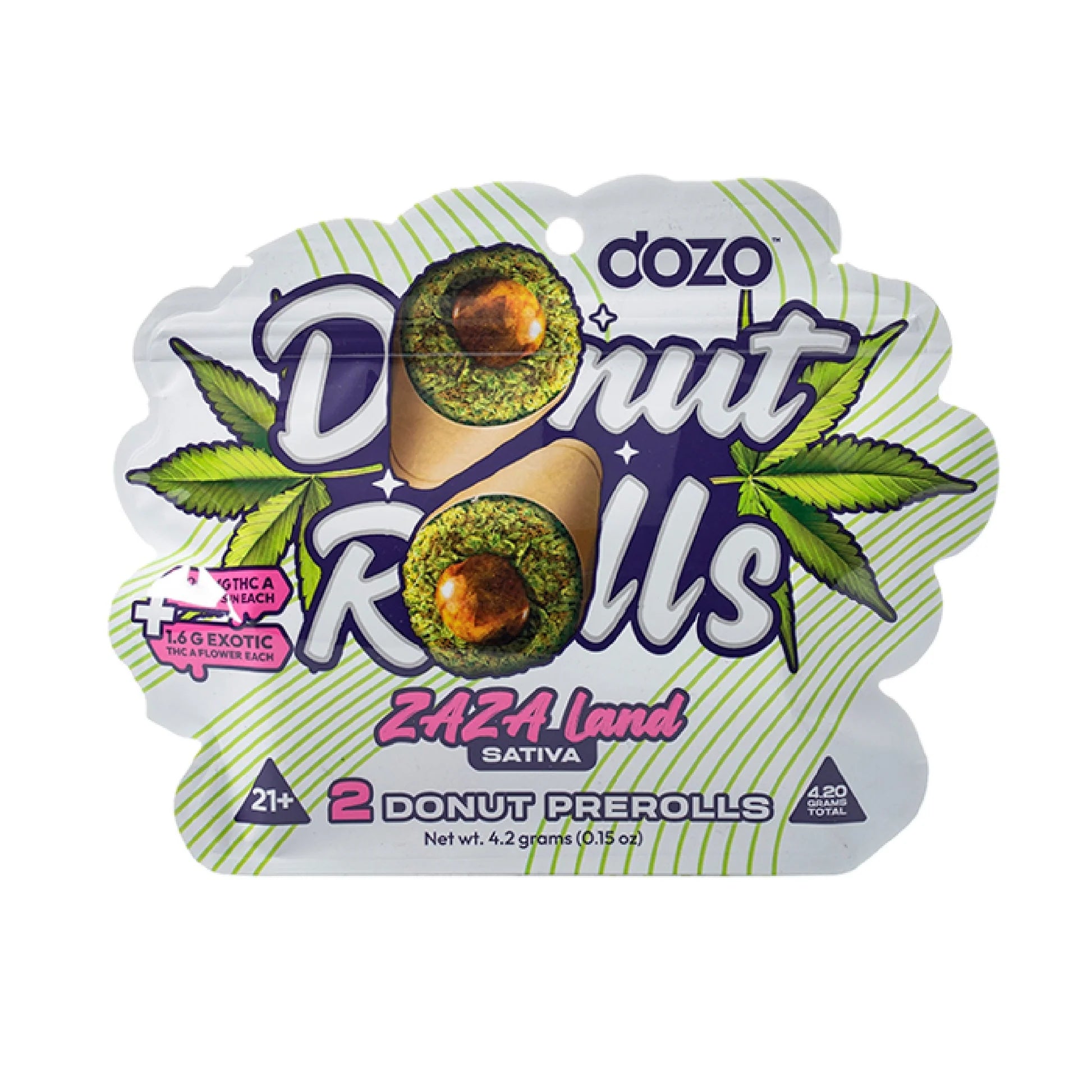 DozoDonutRolls_4.2Grams_2DonutPrerolls_ZazaLand