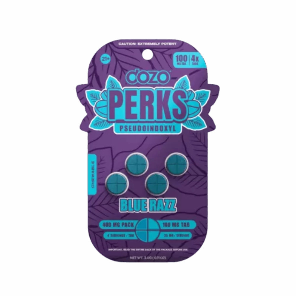 DozoPerks_Pseudoindoxyl_400MG_4Tablets_100MGPerTablet_BlueRazz