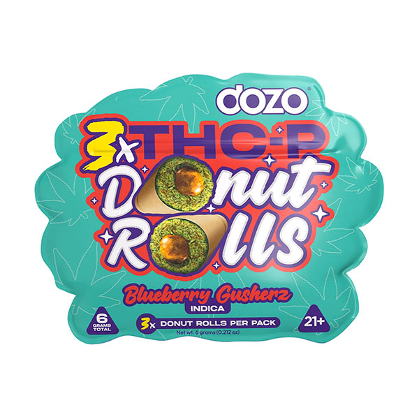 Dozo_DonutRolls_3xTHCPRollsPerPack_BlueberryGusherz
