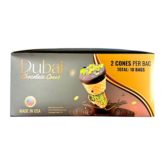 DubaiChocolateCones_2ConesPerBag_10BagsPerDisplay