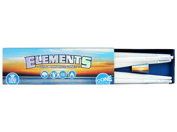 Elements Ultra Thin Rice Cones | King Size | 40 Pack – Sonics Imports
