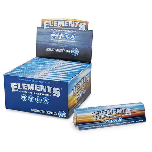 Elements_UltraThinRicePapers_Connoisseur_KingSizeSlimTips
