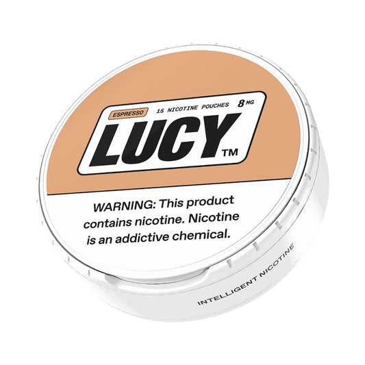Lucy Nicotine Pouches | 8MG | 15 Pouches Per Pack | 5 Pack | Multiple Flavor Option