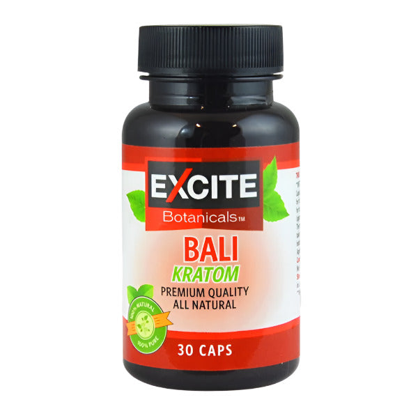 ExciteBotanicalsKratom_30Caps_Bali