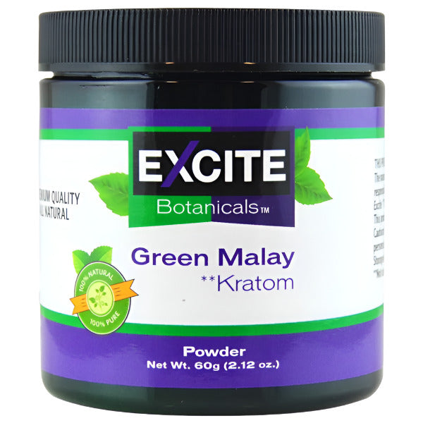 ExciteBotanicalsKratom_60GPowder_GreenMalay