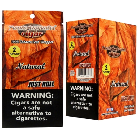 Fronto Leaf Master | 2 Flat Wrap | 24 Pouches | 48 Smokes | Multiple Flavor Option