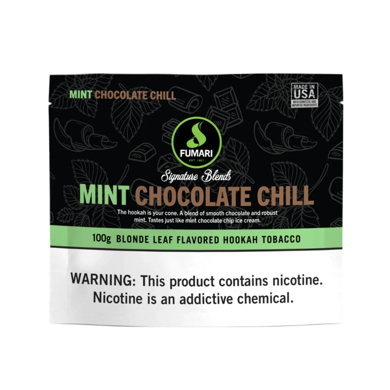 FumariHookahTobacco_100G_MintChocolateChill